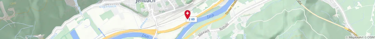 Kartendarstellung des Standorts für easy-Apotheke in der Au in 6200 Jenbach